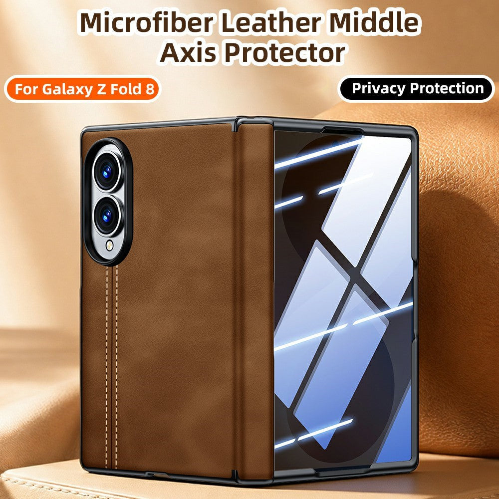 Galaxy Z Fold 8 Ultra Leather Case with Privacy Screen Protector – View 2