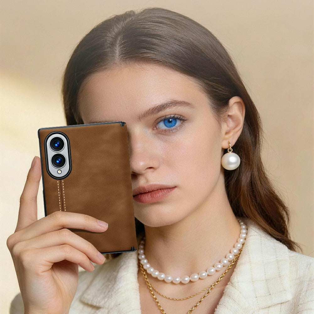 Galaxy Z Fold 8 Ultra Leather Case with Privacy Screen Protector – View 6