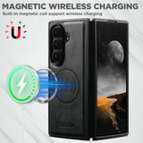 Galaxy Z Fold 8 Ultra Leather Case with Wireless Charging Support – View 6