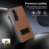 Galaxy Z Fold 8 Ultra Leather Flip Case with Kickstand – View 4