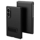 Galaxy Z Fold 8 Ultra Leather Flip Case with Kickstand
