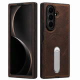Galaxy Z Fold 8 Ultra Leather Kickstand Case with Wireless Charging