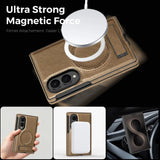Galaxy Z Fold 8 Ultra Leather MagSafe Case with Kickstand – View 2