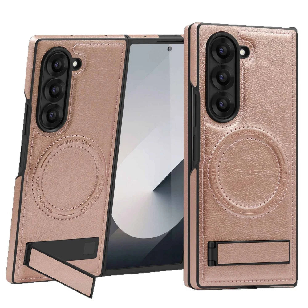 Galaxy Z Fold 8 Ultra Leather MagSafe Case with Kickstand – View 7