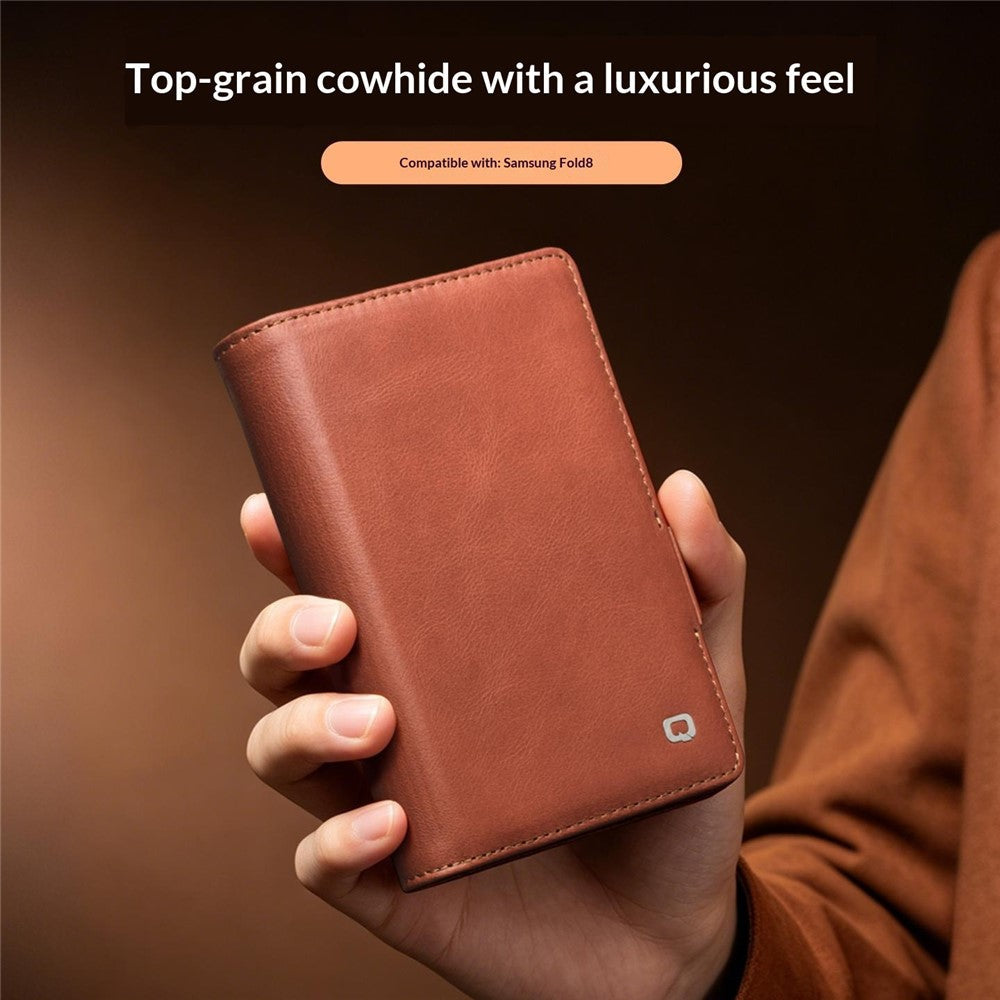 Galaxy Z Fold 8 Ultra Leather Sleeve Case with Landscape Stand – View 6