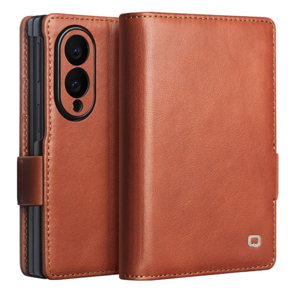 Galaxy Z Fold 8 Ultra Leather Sleeve Case with Landscape Stand