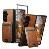 Galaxy Z Fold 8 Ultra Retro Leather Wallet Case with MagSafe – View 3