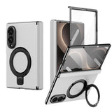 Galaxy Z Fold 8 Ultra Slim MagSafe Leather Case with Kickstand Ring – View 5