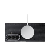 Galaxy Z Fold 7 Aramid Carbon Fiber Double Ring MagSafe Case
