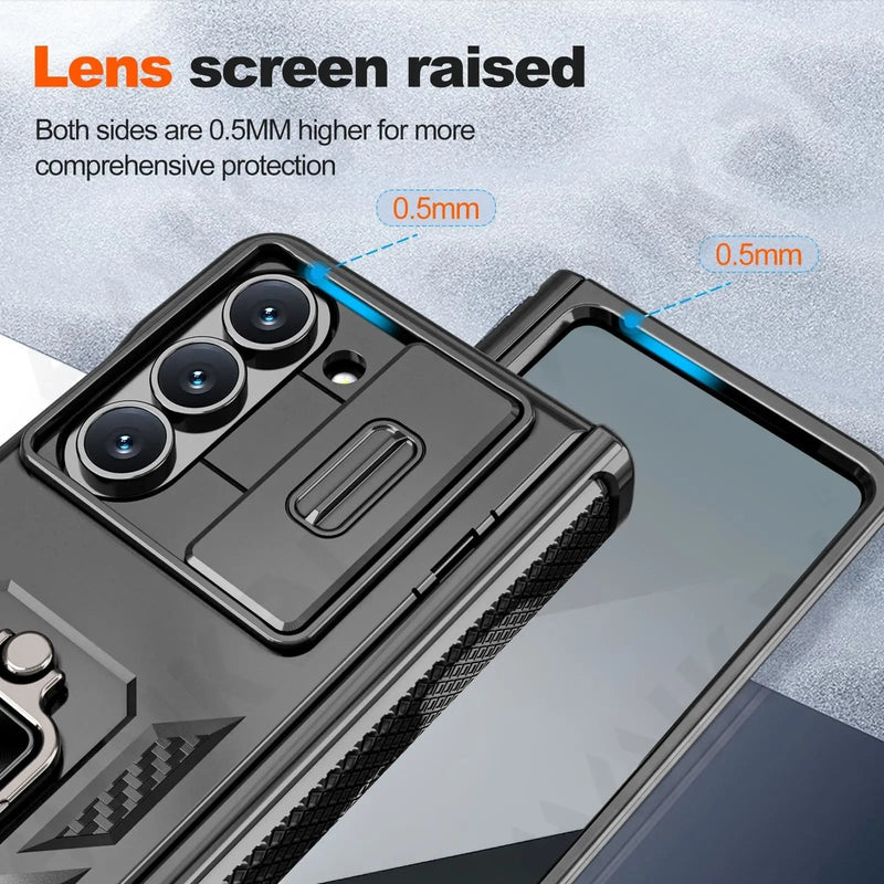 Military Grade Case Slide Camera Cover Kickstand
