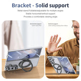 Galaxy Z Fold 8 Ultra Clear MagSafe Case with 360 Rotating Ring Kickstand