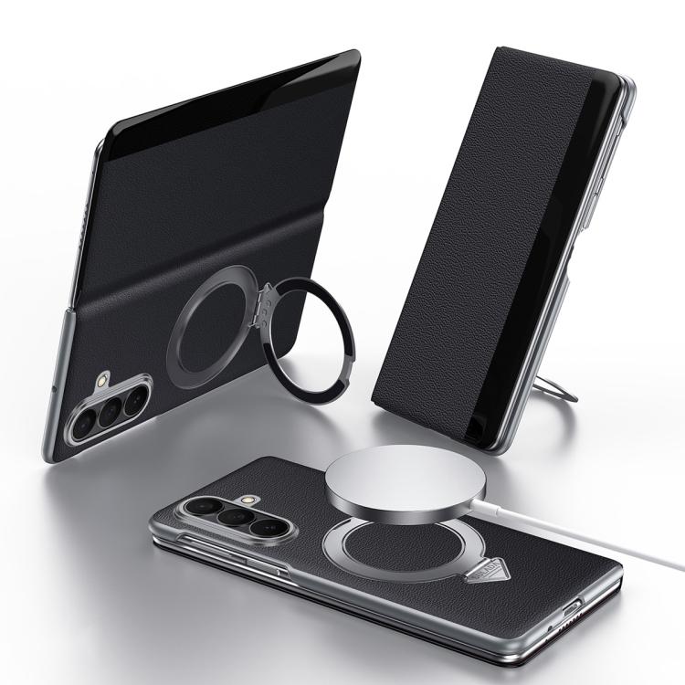 MagSafe Leather Smart View Case with Holder