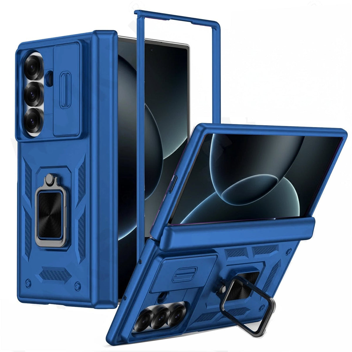 Galaxy Z Fold 7 Military Grade Kickstand Case with Slide Camera Cover image 8.jpg