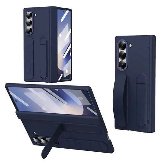 Stand Case with Wristband & Hinge Protection