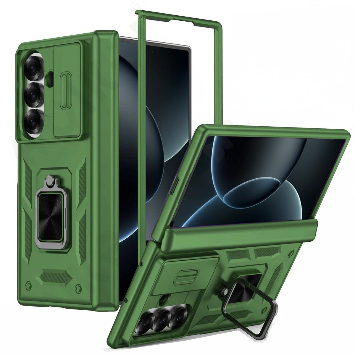 Galaxy Z Fold 7 Military Grade Kickstand Case with Slide Camera Cover image 8.jpg