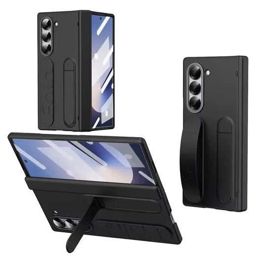 Stand Case with Wristband & Hinge Protection