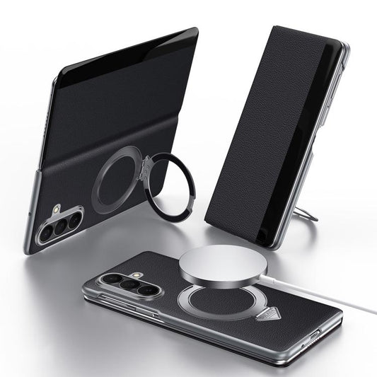 MagSafe Leather Smart View Case with Holder