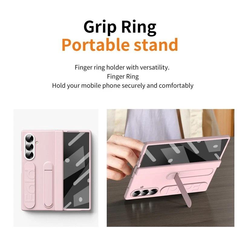 Galaxy Z Fold 8 Ultra Silicone Wrist Strap Kickstand Case image 10.jpg